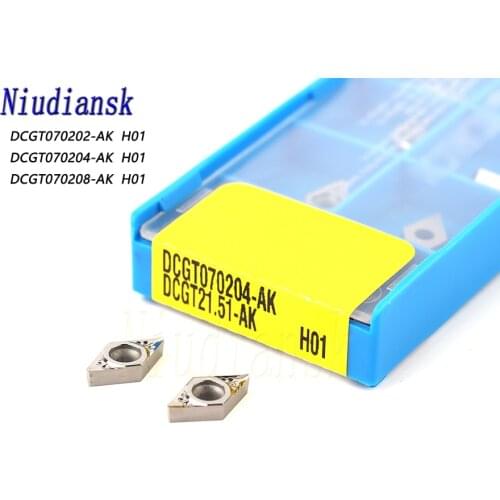 DCGT070202 AK H01 DCGT070204 AK H01 DCGT070208 AK H01 Aluminum turning tool Carbide insert milling insert cnc lathe tools