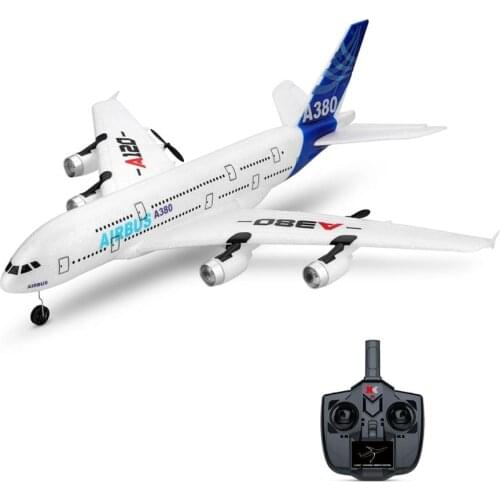 WLTOYS A120-A380 Rc Airplane 2.4GHz 3CH RC Airplane Fixed Wing RTF with Mode 2 Rc Plane Toys for Kids Adults A120