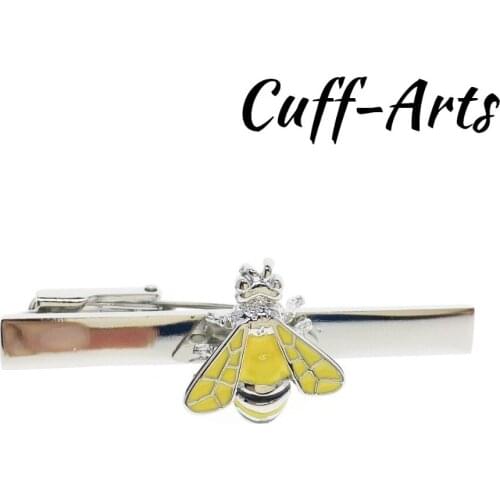 Tie Clip For Men Bee Animal Tie Clip Novelty Men Tie Clip Male Business Gift for Mens Jewelry by Cuffarts T10041