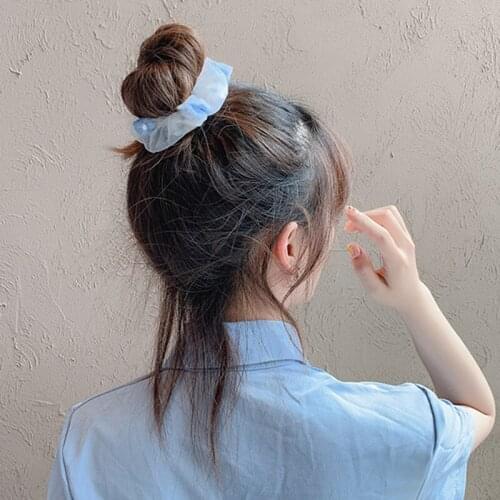 Women Flower Scrunchy Fashion Decorative Elastic Hair Band Hair Scrunchy Hair Rope Headwear Hair Accessories