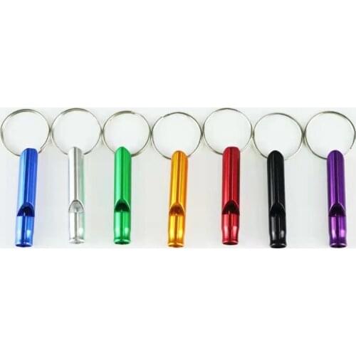 100PCS New Survival Supplies Metal Whistle Outdoor Adventure Equipment Fire Emergency Training Whistle Cheerleader Tool Pendant