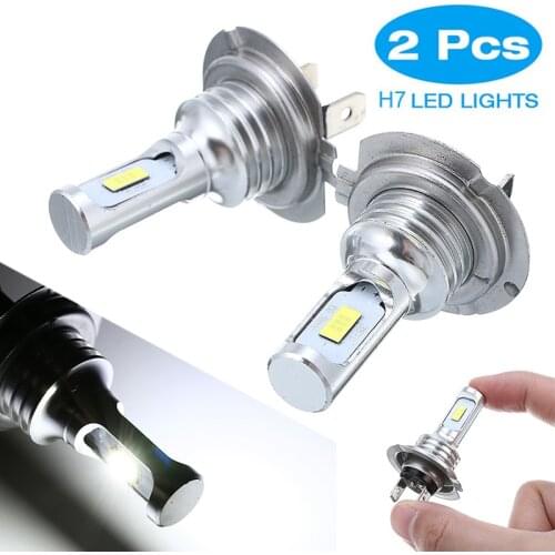 2pcs 12/24V Car Auto H7 LED Headlight Replace Hi And Low Bulb Beam White 6000K Canbus Error Free 8000Lm DIY Accessories Parts