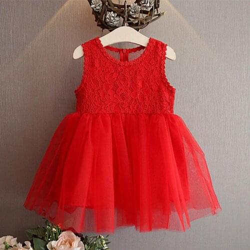 2018 hot slae summer lace baby girls princess dress kids vest ball gown dress for wedding and birthday party children dresses