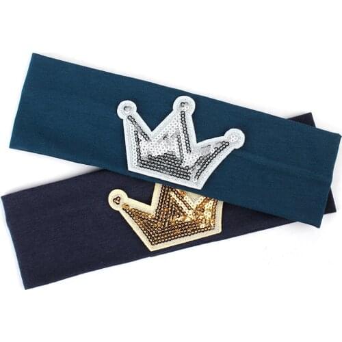 2019 Fashion Hair Bands For Baby Girls Bows Breathable Cotton Soft Elastic Crown Kids Baby Newborn Turban Headband