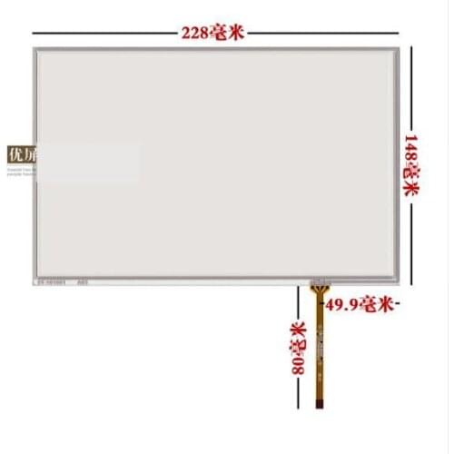 228*148 Excellent screen 10.1 inch four wire resistive screen IPS LCD HSD101PWW1 B101EW05 V.1 touch screen