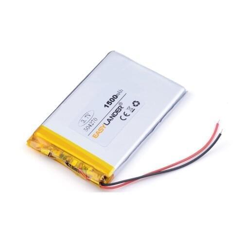 Free shipping 3.7 V lithium polymer battery 1500 mah interphone 504270 GPS vehicle traveling data recorder Game Playmer