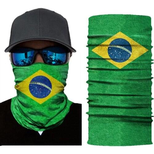 3D Seamless Magic Scarf National Flag Cycling Hiking Windproof Bandana Buffe Neck Gaiter Tube Face Mask Balaclava Headband