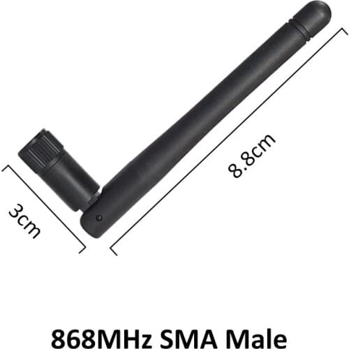 868MHz 915MHz Antenna lora 3dbi SMA Male Connector GSM 915 MHz 868 IOT antena antenne waterproof +21cm RP-SMA/u.FL Pigtail Cable