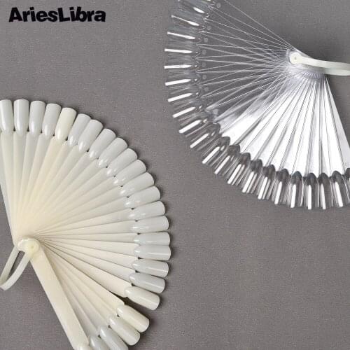 AriesLibra 24pcs Nail Display Chart Nail Art For UV Gel Polish Color Chart False Tips Practice Tool Acrylic Nails Tools Manicure