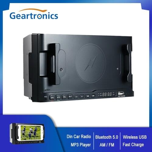 2Din Car Radio MP3 Player Wireless USB Fast Charge Multi-Functional Mobile Phone Holder Bluetooth 5.0 AM / FM Radio Autoradio