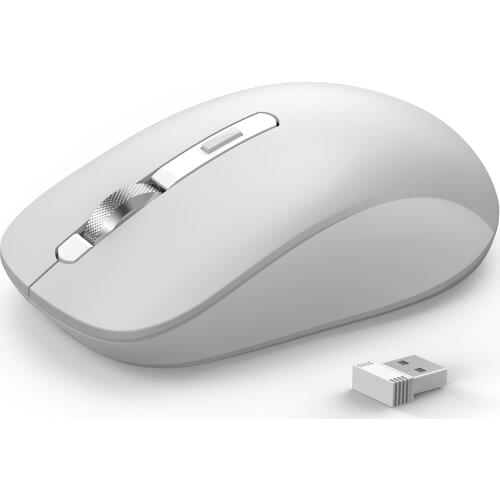 Bluetooth 5.0/3.0 + 2.4GHz Wireless Mouse Dual Mode 2 In 1 Cordless Ergonomic Mouse 1800 DPI for iPAD/Mac/Windows/Android