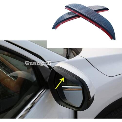 For Volkswagen VW TiguanL Tiguan L MK 2016-2020 Car Rear view Side Glass Mirror Trim Frame Rain Shield Sun Visor Shade Eyebrow