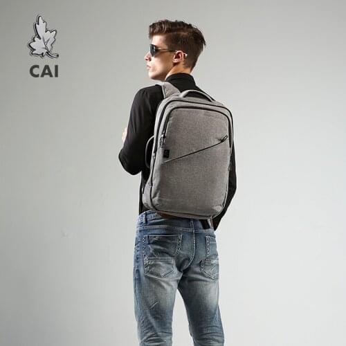 CAI luxury Travel Backpack 14 inch Laptop School Bags new Waterproof Multi-Pocket for Men Women Casual college Style book Bag
