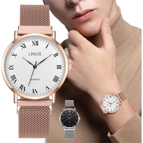 Minimalist Men Fashion Ultra Thin Watches Simple Men Business Stainless Steel Mesh Belt Quartz Watch Relogio Masculino