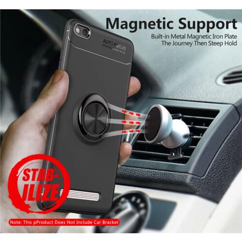Xiaomi Redmi 4A Note 4X Case Matte Silicone Cover For Hongmi Redmi 4X 4A Redmi4X Soft TPU Cases with Magnetic Car Holder Ring