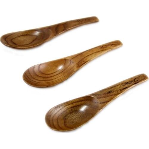 Zakka groceries household goods Zaomu wooden spoon children spoon household utensils Shelf