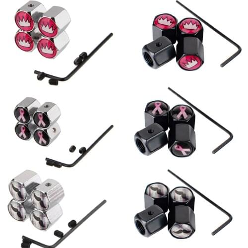 For Volkswagen Tiguan Mazda Cadillac Renault Mitsubishi Dacia KIA Opel SAAB Mercedes Wheel Decoration Tire Valve Stem Caps Badge