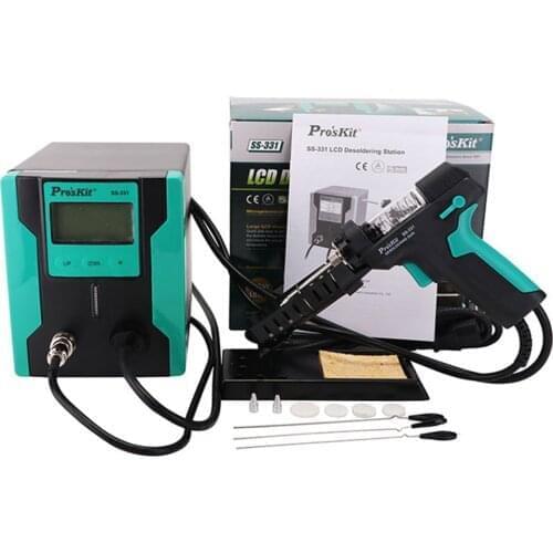 Electric tin suction pump ProsKit SS-331H ESD LCD Digital BGA Desoldering Suction Electric Absorb sleeping function