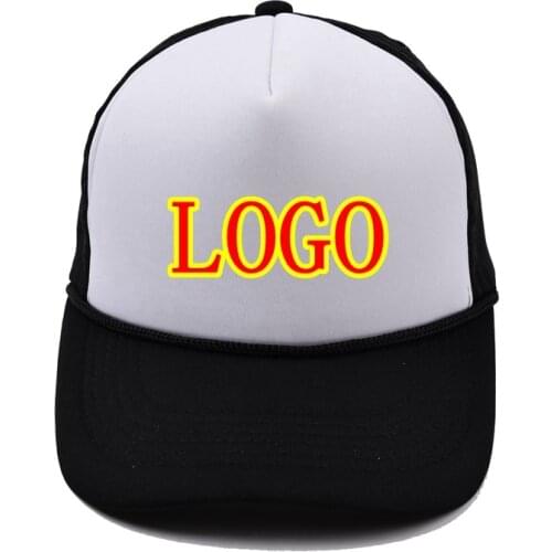Print Logo Mesh Adjustable Shading Trucker Cap Men Add Any Logo Sun Protection Summer Unisex Dad Hat Baseball Cap