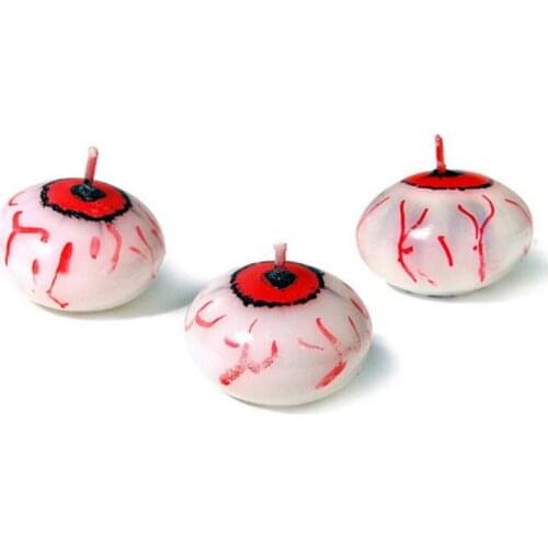Halloween Candles On Water Atmosphere Creates Halloween candles Eyeball Shapes Floating Halloween Party Decoration Holiday