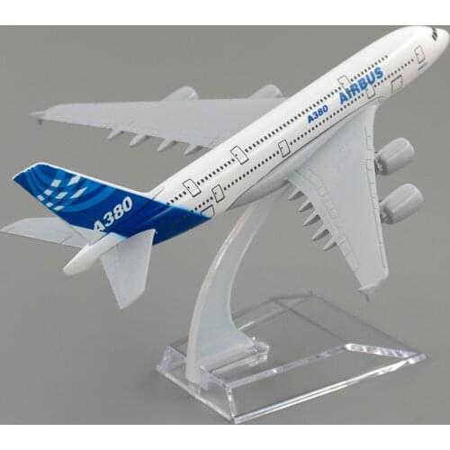 1/400 Scale Alloy Aircraft Airbus A380 Airbus 14cm Plane Model Toys Decoration Children Gift Collection