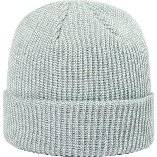 Fashion Winter Warm Beanie Women Solid Color Knitted Shinning Line Hat For Girls Warm Skullies Beanies Mens Knit Cap