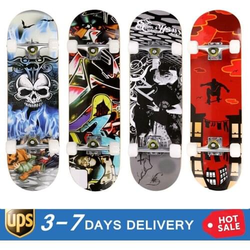 Fashion PRO Print Wood Board Complete Deck Skateboard Maple Wood Super Smooth PU Wheels High Speed Precision Bearing