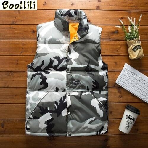 Vest Men New Stylish 2020 Autumn Winter Warm Sleeveless Jacket Army Waistcoat Mens Vest Fashion Casual Camouflage Coats Mens