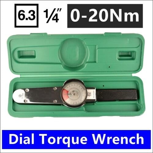 MXITA High precision pointer 1/4 0-20Nm Dial Repairing tools Digital torque wrench