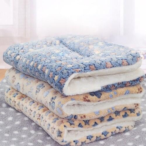 Dog Beds/Mats Warm Winter Pet Mat Thickened Autumn and Winter Warm Cat and Dog Blanket Cushion Dog Accessories Pet Beds