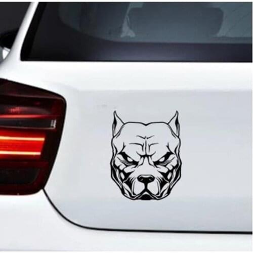 Car Sticker dog pattern pit bull pitbull Reflective Car Stickers Moto Auto Decal Funny Vinyl On Car styling 19*15cm