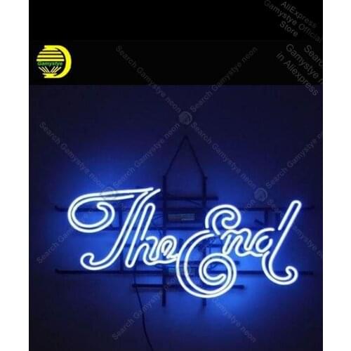 Neon Night Sign for The End Home Display Neon Lights Room Lighting Buffal Letrero neon Glass Display Boards Custom Business Sign