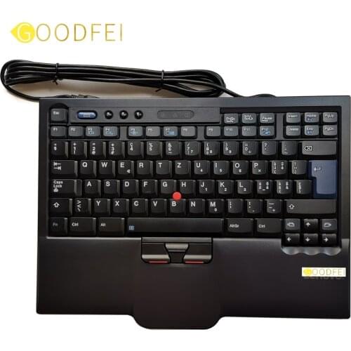 Genuine for Lenovo ThinkPad 8845 SK8845 SK-8845CR UltraNav USB Keyboard Trackpoint Swiss 00MV970 Big Enter