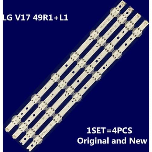 LED TV Illumination Part Replacement For LG 49UJ6510-SA 49UJ6517-ZA 49UJ6519-ZA LED Bar Backlight Strip Line Ruler V1749L1 2862A