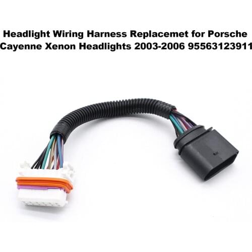 Headlight Wiring Harness Replacemet for Porsche Cayenne Xenon Headlights 2003-2006 95563123911