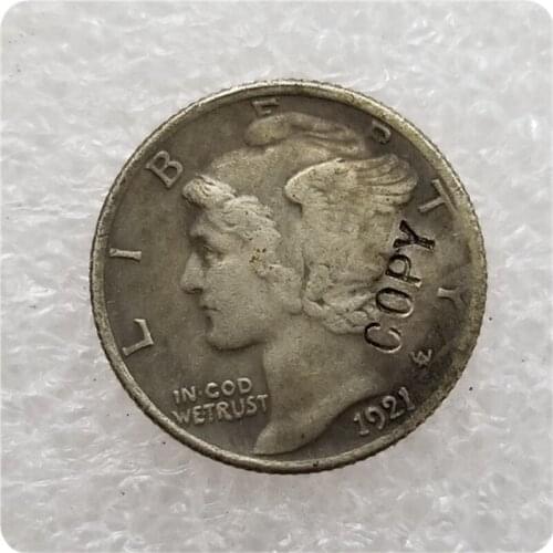 USA 1921/1-P,D Mercury Dime COPY commemorative coins-replica coins medal coins collectibles