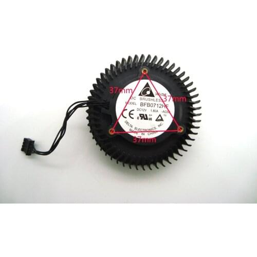 Free Shipping BFB0712HF 65mm 12V 1.8A For NVIDIA GTX Titan GTX980 980Ti Graphics Card Cooling Fan 4Pin 4Wire