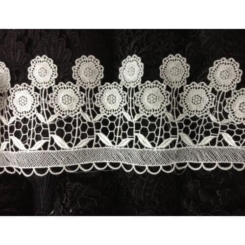 13.5cm high quality water soluble exquisite embroidery lace,skirt lace trimming,decoration accessories,XERY13531