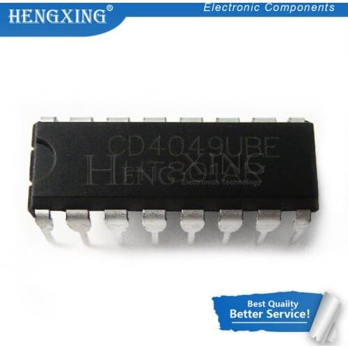 10pcs/lot CD4049UBE CD4049BE CD4049 DIP-16 DIP 4049BE new original In Stock