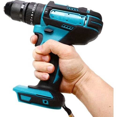 18V 3 in 1 Electric Cordless Impact Drill 13mm Rechargable Electric Screwdriver Drill For Makita Battery Power Tool
