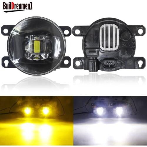 2 X LED Fog Light 30W 8000LM Car Front Bumper Fog Lamp For Ford Focus Fiesta Fusion C-Max Transit Ranger Edge Tourneo EcoSport