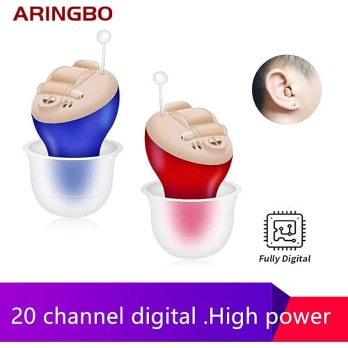 20 Channel Digital Hearing Aids Audifonos Adjustable Micro Wireless Mini Size Invisible Hearing Aid Ear Sound Amplifier