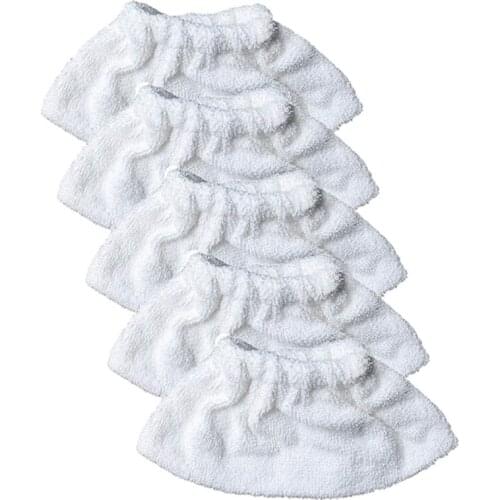 5 Pcs Steam Brush Iron Vacuum Cleaner Parts Floor Cleaning Cloth for KARCHER SC2 SC3 Steam Cleaner Accessory
