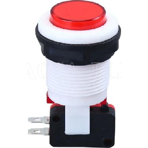 50PCS PBS-29 28mm 16A 250VAC push button with micro switch
