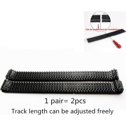 DIY TC-09 80cm Engineering Plastic Track RC Tank Chassis Crawler Chain For Tracked Robot Free Disassembly, Adjustable Length