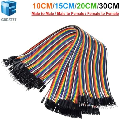 Dupont Line 10CM 15CM 20CM 30CM 40Pin Male to Male + Male to Female + Female to Female Jumper Wire for Arduino DIY KIT