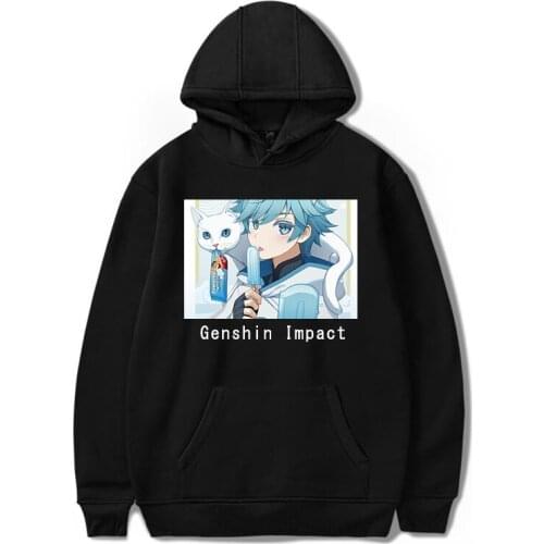 Genshin Impact casual Cool Print Fashion Top Plus Size Game Hoodies Sweatshirts Fashion Hot Graphic Streetwear Women/Men Hip Hop
