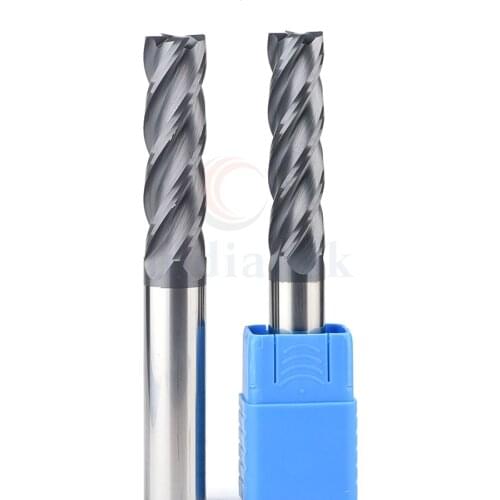 HRC45 100mm/150mm/200mm Flat blade tungsten steel alloy milling cutter 4-blade black coated milling cutter CNC lathe Face Mill