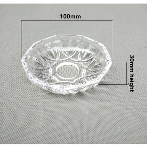 2pcs/lot D100X30mm European style crystal lampflower glass bowl chandelier decorative tray lighting accessories