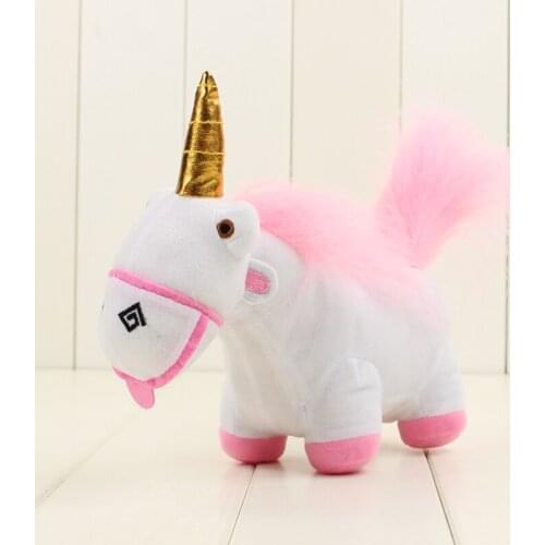 16cm x 21cm Lovely Unicorn Plush Toy White Unicorn Horse Soft Stuffed Doll for Children